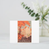 ヴィンテージレトロポスター訪問デンマーク ポストカード (スタンド正面)