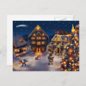 ヴィンテージレトロポストカード シーズンポストカード (正面/裏面)