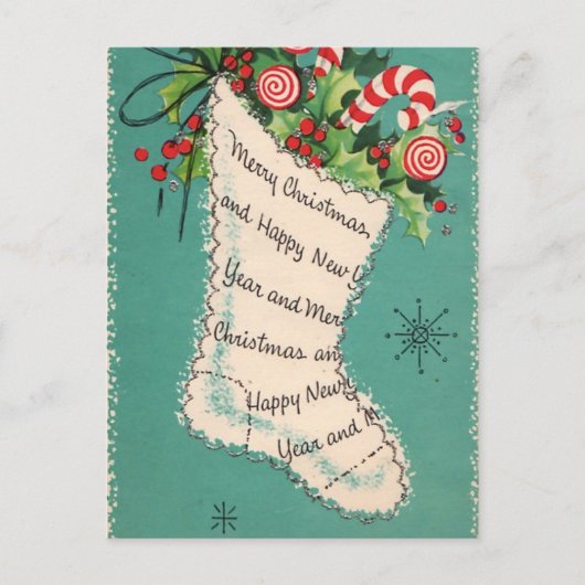 ヴィンテージレトロポストカード シーズンポストカード (正面)