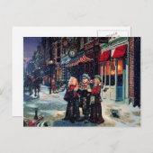 ヴィンテージレトロポストカード シーズンポストカード (正面/裏面)