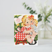 ヴィンテージレトロポストカード シーズンポストカード (スタンド正面)