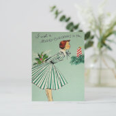 ヴィンテージレトロポストカード シーズンポストカード (スタンド正面)