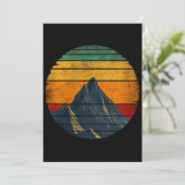 ヴィンテージレトロマウンテン登山ハイキングマウンテン 招待状 (スタンド正面)