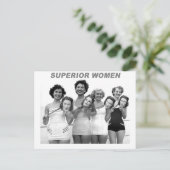 ヴィンテージレトロマスク入浴美しい ポストカード (スタンド正面)