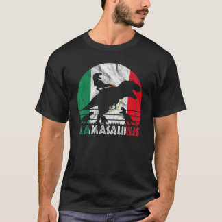ヴィンテージレトロママサウルスの夕日メキシコの母親のために Tシャツ