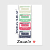 ヴィンテージレトロミックステープオーディオカセットカスタムバンド シール (シート)