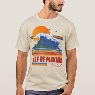 ヴィンテージレトロメキシコ湾70s/80sスタイル tシャツ