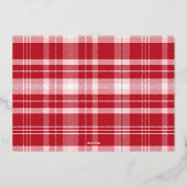 ヴィンテージレトロメリークリスマスデザイン 箔シーズンカード (裏面)