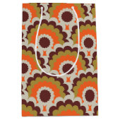 ヴィンテージレトロモダンおよび60年代70年代抱き枕 ミディアムペーパーバッグ (正面)