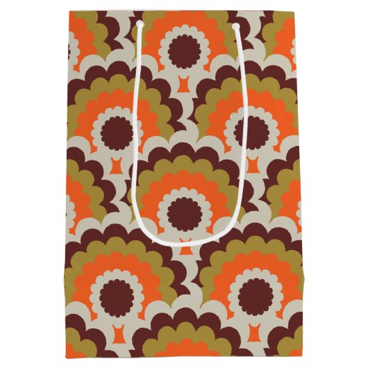 ヴィンテージレトロモダンおよび60年代70年代抱き枕 ミディアムペーパーバッグ (裏面)