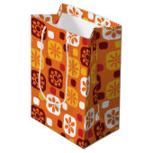 ヴィンテージレトロモダンと60年代70年代抱き枕tiki ミディアムペーパーバッグ (正面アングル)