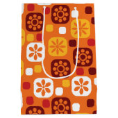 ヴィンテージレトロモダンと60年代70年代抱き枕tiki ミディアムペーパーバッグ (裏面)