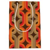 ヴィンテージレトロモダンと60年代70年代抱き枕tiki ミディアムペーパーバッグ (正面)