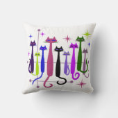 ヴィンテージレトロモダンミッド・センチュリー猫50年代60年代 クッション (裏面)