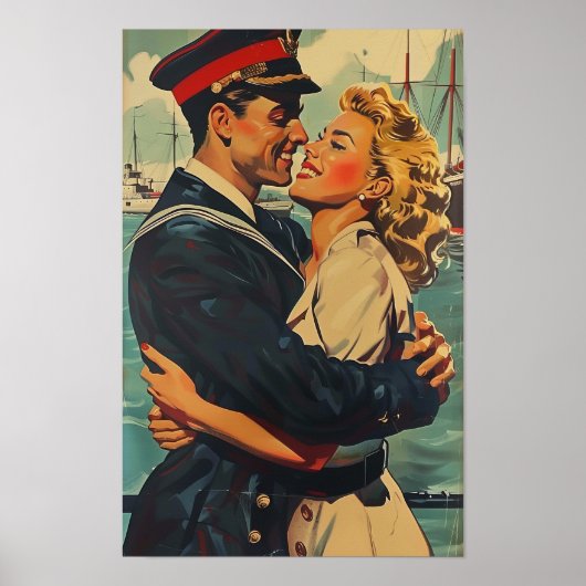 ヴィンテージレトロモダン抽象芸術ポスター ポスター (正面)