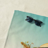 ヴィンテージレトロライフアットザビーチ ビーチタオル (インサイチュ)