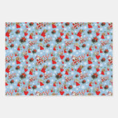 ヴィンテージレトロラッピング紙フラットシートセット3 ラッピングペーパーシート (正面)