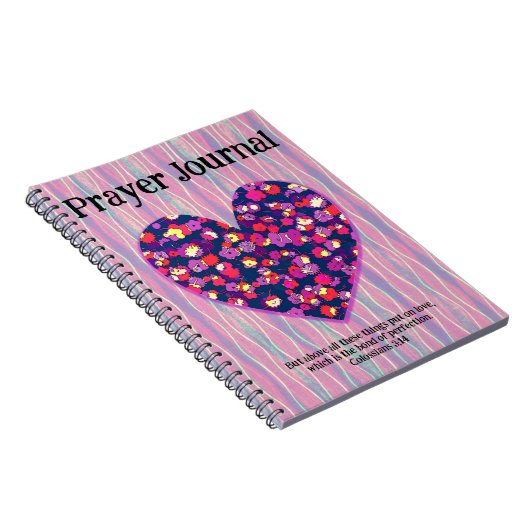 ヴィンテージレトロラブハート芸術信仰祈りの言葉ジャーナル ノートブック (右側)