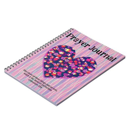 ヴィンテージレトロラブハート芸術信仰祈りの言葉ジャーナル ノートブック (左側)