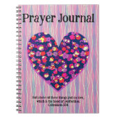 ヴィンテージレトロラブハート芸術信仰祈りの言葉ジャーナル ノートブック (正面)