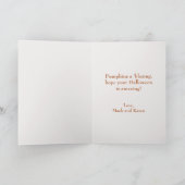 ヴィンテージレトロリトルすてきハロウィーンウィッチカスタム シーズンカード (内部)