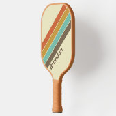 ヴィンテージレトロレインボー（名前あり） ピックルボールラケット (左)