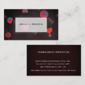 ヴィンテージレトロレコード模様 名刺 (正面/裏面)