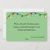 ヴィンテージレトロレッドキャンパークリスマスカード シーズンカード (裏面)