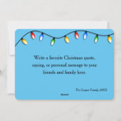 ヴィンテージレトロレッドキャンパークリスマスカード シーズンカード (裏面)