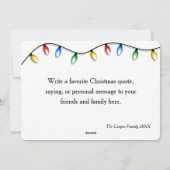 ヴィンテージレトロレッドキャンパークリスマスカード シーズンカード (裏面)