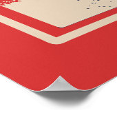 ヴィンテージレトロレッドスキーリゾートバリローシュアルゼンチン ポスター (角)