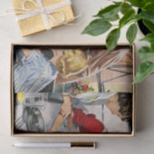 ヴィンテージレトロレディースがケーキを作る 薄葉紙 (ギフト)