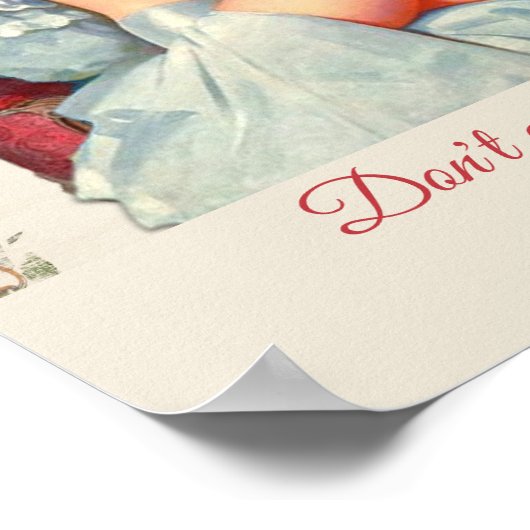 ヴィンテージレトロレディ自信&やる気を起こさせる引用文 ポスター (角)