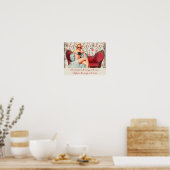 ヴィンテージレトロレディ自信&やる気を起こさせる引用文 ポスター (キッチン)