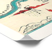 ヴィンテージレトロレノネバダプリント ポスター (角)