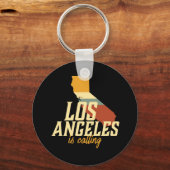 ヴィンテージレトロロサンゼルスカリフォルニアCA USAシティ キーホルダー (正面)