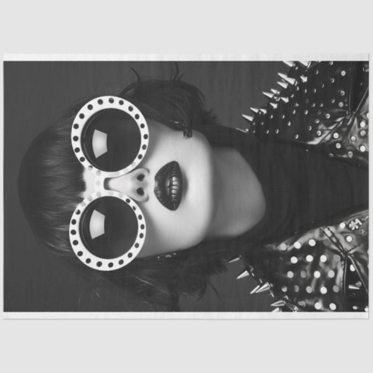 ヴィンテージレトロロックスターグラマーデクページ 薄葉紙 (正面)