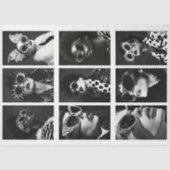 ヴィンテージレトロロックスターグレームコラージデクページ 薄葉紙 (正面)