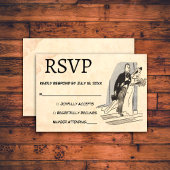 ヴィンテージレトロロマンクラシックク旧素朴結婚ズ 出欠カード