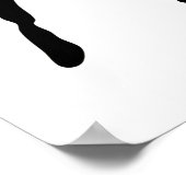 ヴィンテージレトロローアリング20代カップルのダンスシェイプ ポスター (角)