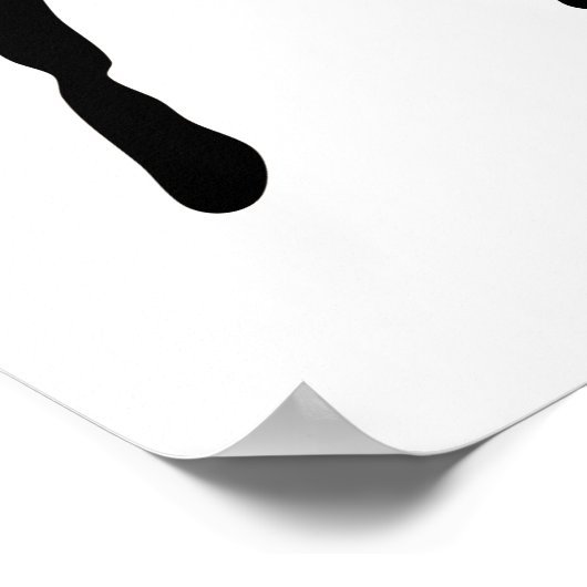 ヴィンテージレトロローアリング20代カップルのダンスシェイプ ポスター (角)