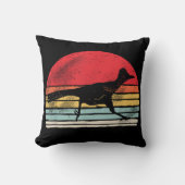 ヴィンテージレトロロードランナー動物愛好家プレゼント クッション (正面)