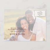 ヴィンテージレトロヴィネヤードサンセットザデイト 案内ポストカード (裏面)