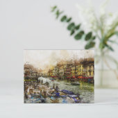 ヴィンテージレトロヴェネツィアイタリアントラベルツーリズム ポストカード (スタンド正面)