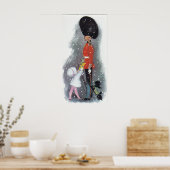 ヴィンテージレトロ与えギフトの女の子のクリスマスのポスター ポスター (キッチン)