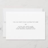 ヴィンテージレトロ両親の結婚式の日カード 招待状 (裏面)