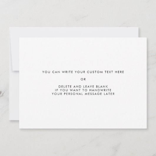 ヴィンテージレトロ両親の結婚式の日カード 招待状 (裏面)