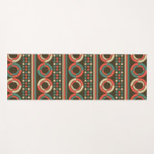 ヴィンテージレトロ円 ヨガマット (正面(横))