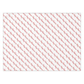 ヴィンテージレトロ冬白パターンメリークリスマス テーブルクロス (正面(横))