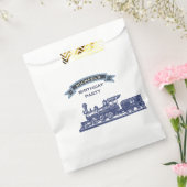 ヴィンテージレトロ列車子供の誕生日パーティー フェイバーバッグ (封をした状態)